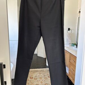 Classic Black Straight-Leg Pants